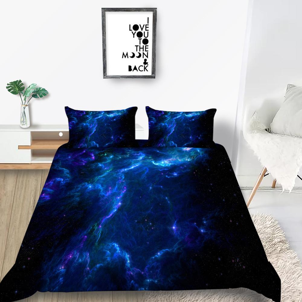 3D Printing Space Planet Printing Bedding Set Duvet Cover Home Bedding Bedding Bedding Bedding Bedding Bedroom Single/Double Bed Home Decoration