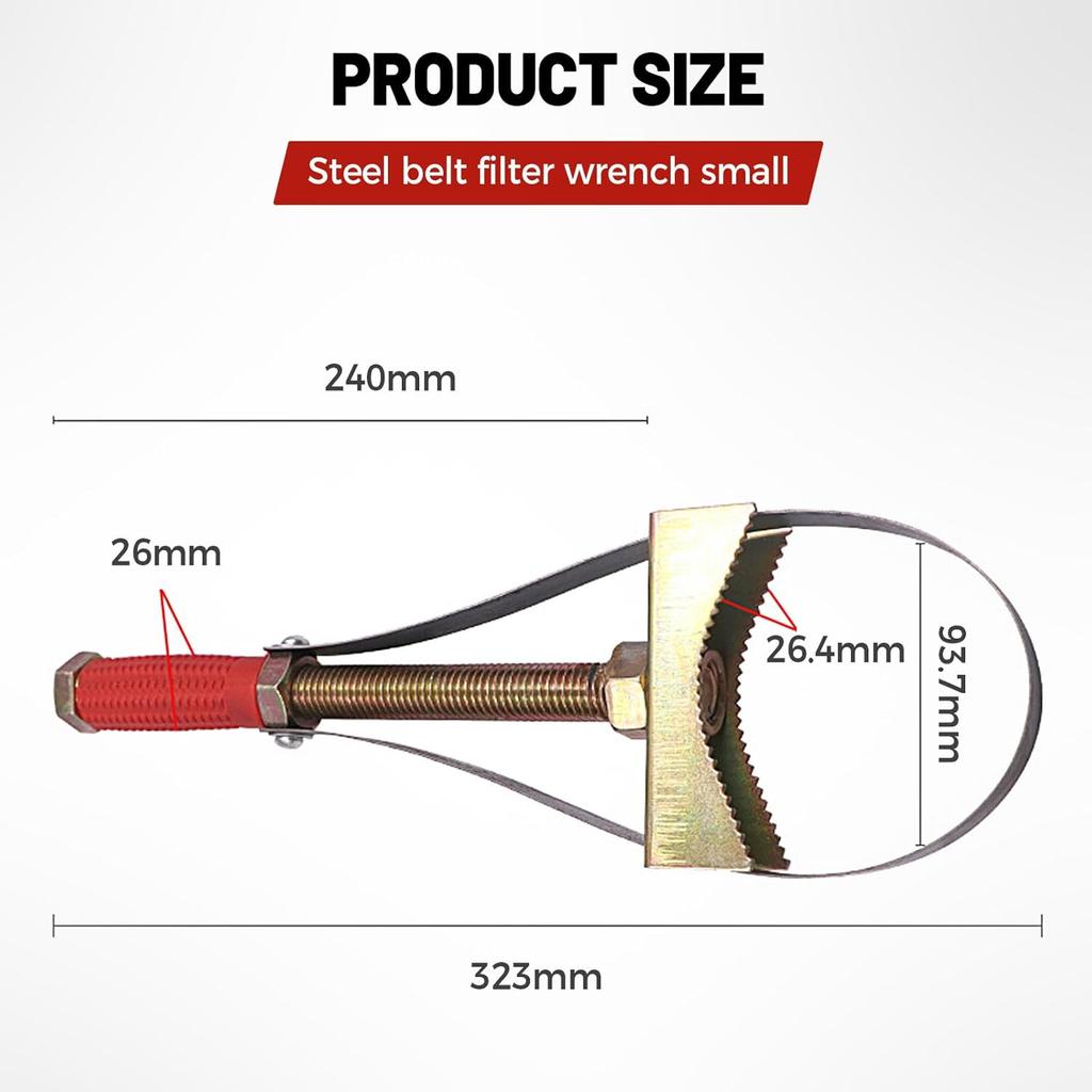 Adjustable Oil Filter Removal Wrench Tool, 2025 New Heavy Oil Filter Wrenches, 2 In 1 Universal Multifunctional Oil Filter Removal Tool, 9-15 Cm