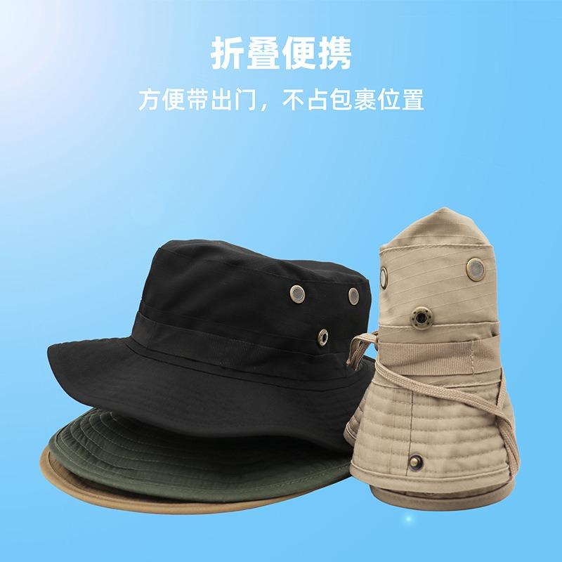 Solid Color Outdoor Mountaineering Summer Breathable Light Visor UV Protection New Camping Sun Protection Bucket Hat