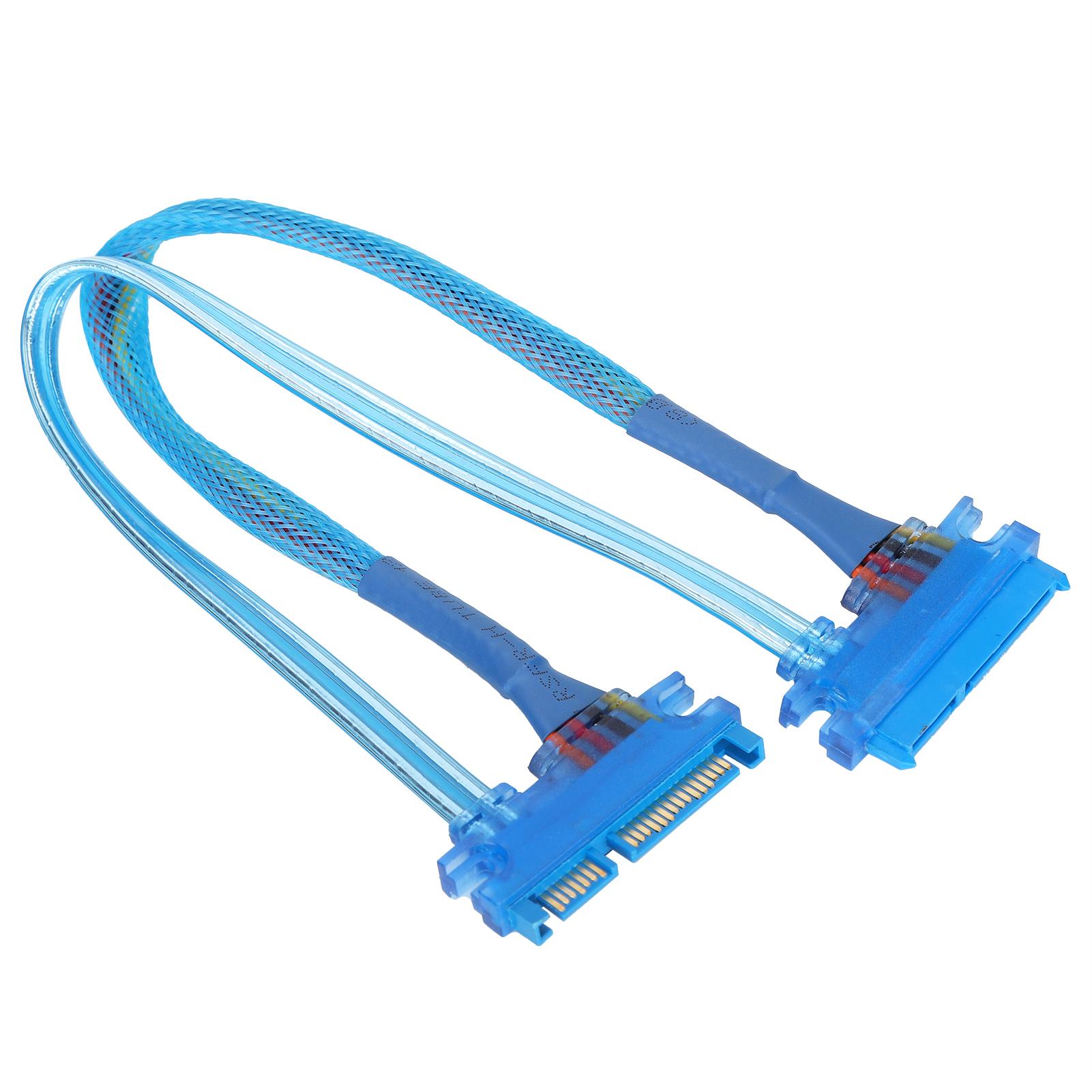 

Кабель Sata 7+15Pin Папа-Мама 22 Pin SSD 3.0 Кабель-удлинитель данных и питания для внешнего жесткого диска 30cm/11.8in