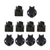 10pcs Signal Lamp T5 Led Twist Socket PC74 T10 Led W5W 174 PC194 Instrument Panel Cluster Socket Lamp Holder Base 192 168