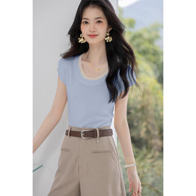 MOKANA Women's Urban Casual Short Sleeve T-Shirt MKNJD3739