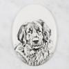 Leonberger - commemorative plaque with a photo of a dog, tombstone with a print, personalized oval plaque from the Art-Dog brand