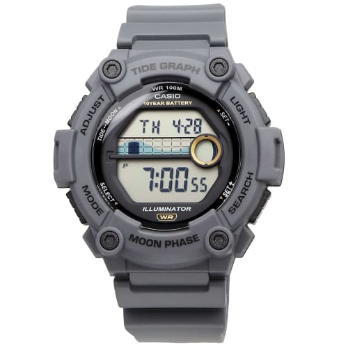 Casio CASIO Digital Men's Watch with Tide Graph & Moon Data Display Function WS-1300 Series Overseas Model (Dark Gray WS-1300H-8AV)