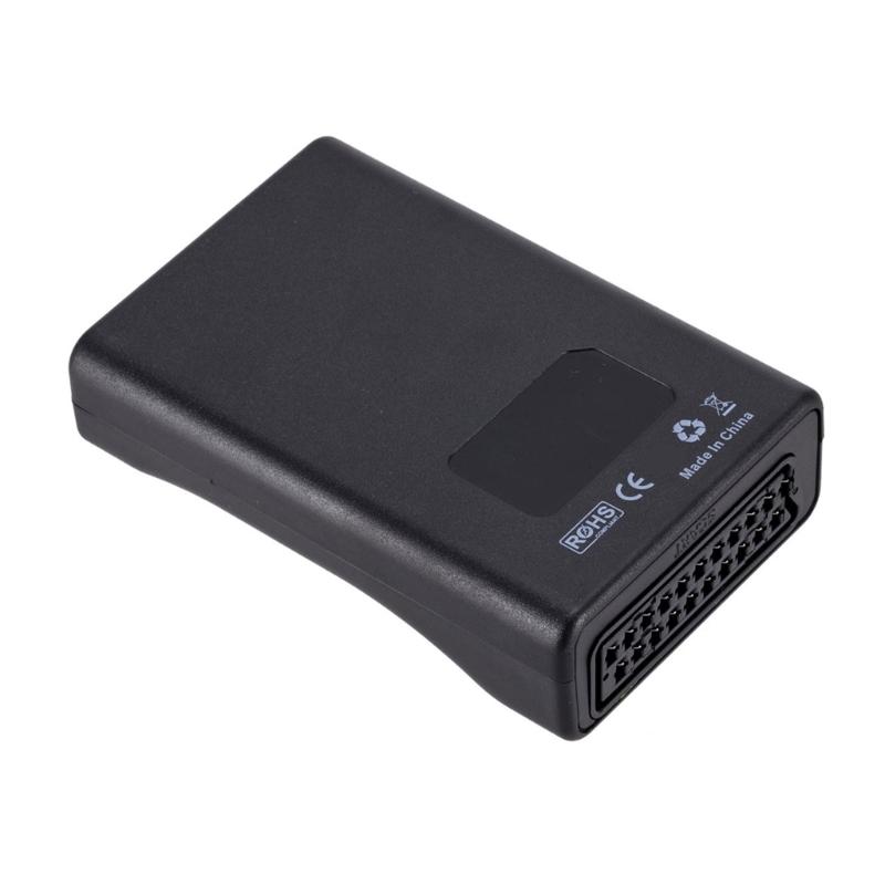 SCART zu Multimedia-Schnittstellen Konverter 1080P Adapter zum Verbinden alter Geräte mit modernen Displays mit USB-Stromkabel