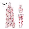 Zombie Party Dress with Blood Stains Halloween Print Costume for Women, Scary Apron, Hooded Horror Scene Photo Prop Cloak, Stockings Outfits