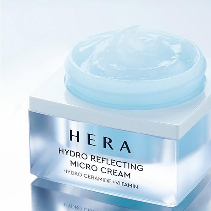 Hera Hydro Reflecting Micro Cream 50ml – Lightweight Gel Moisturiser for Intense Hydration, Radiance & Skin Barrier Care, Korean