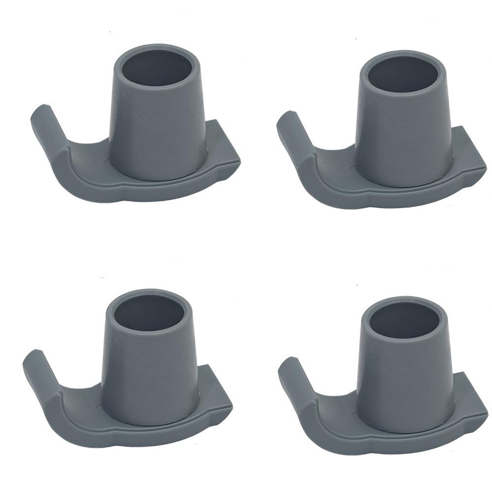 4Pcs Grey Walker Ski Glide Stability Walker Foot Pads Universal Elderly Ski Glides  For Walking Cane