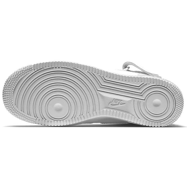 Nike Air Force 1 Mid 07 Leather Triple White Womens 366731-100