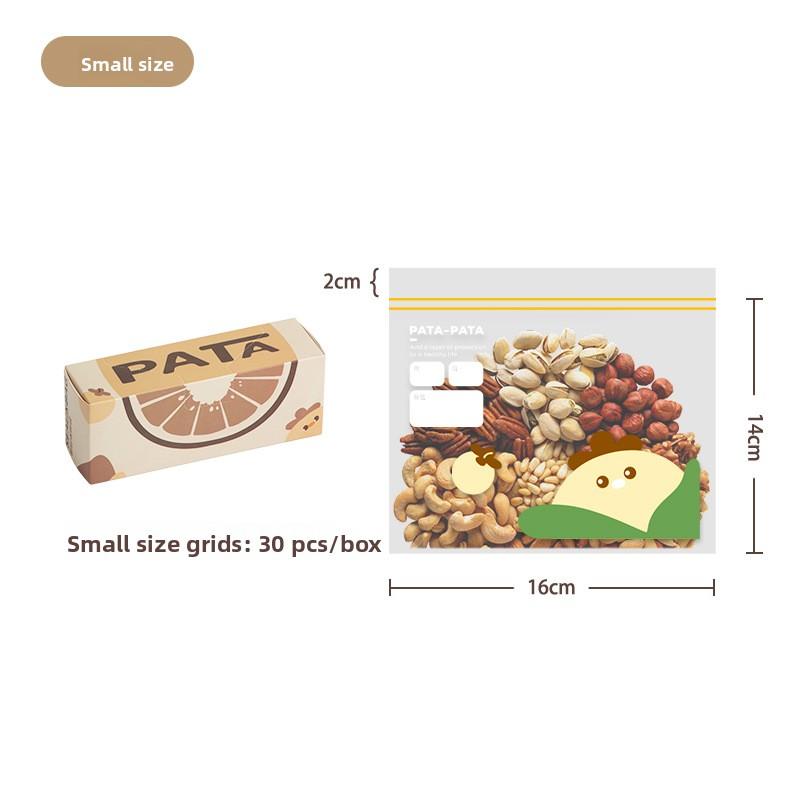 Thickened Food Preservation Bag, Box-packed, Pull-out Double-seal Strip Refrigerator Food Sealing Bag, Self-sealing Bag