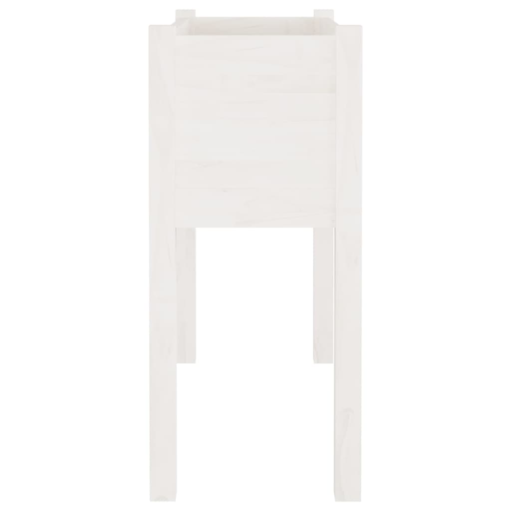Vidaxl Donice Ogrodowe, 2 Szt., Białe, 70X31X70 Cm, Drewno Sosnowe