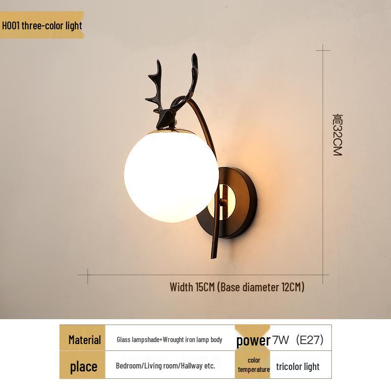 Applique Murale Moderne Chaleureuse pour Chambre à Coucher, Salon, Salle à Manger et Escalier