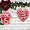 New Valentine's Day Door Hanger Banner Garland Heart Love Faceless Doll Pendants Window Ceiling Hanging Wedding Party Home Decor