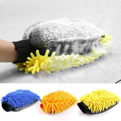Gants de lavage de voiture double face en microfibre corail polaire, outils de nettoyage, gants épais, doux et anti-rayures