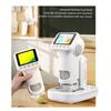 ABKP-Mini Portable 1600X Handheld Microscope 2-Inch Screen Children' S Magnifier Lens Electron Microscope Supports Photo Storage
