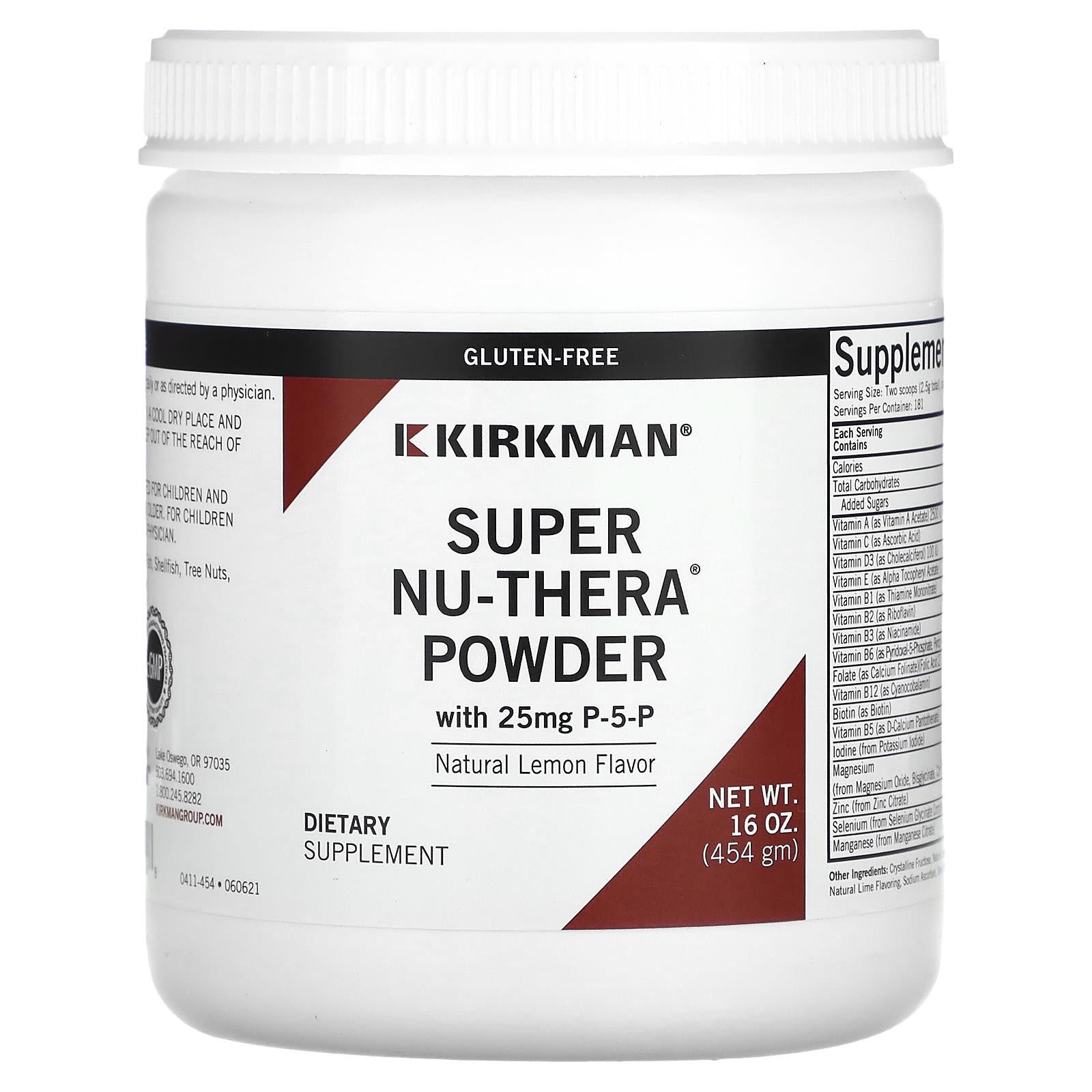 

Super Nu-Thera Powder, with P-5-P, Natural Lemon Flavor, 454G (16Oz)