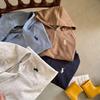 2024 Spring/Autumn Children's Korean Embroidered Hoodie & Sweatpants Set