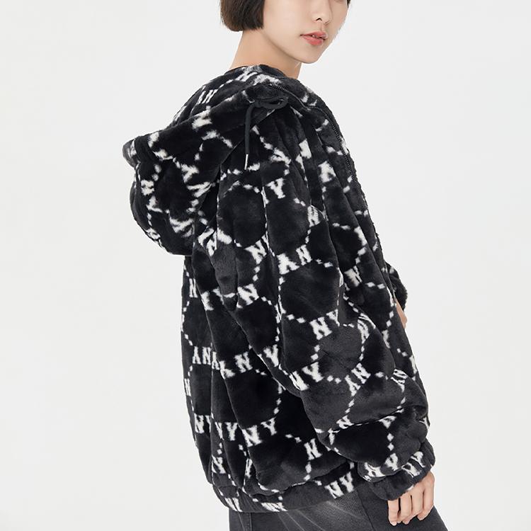 Nové sametové bundy MLB New York Yankees Unisex Černé 3AFDM0226-50BKS