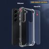 Hybrid Magnetic Holder Case For Samsung Galaxy S25 Edge S24 FE S23 S21 S22 Plus Ultra A56 A36 A55 Clear Hard Transparent Cover