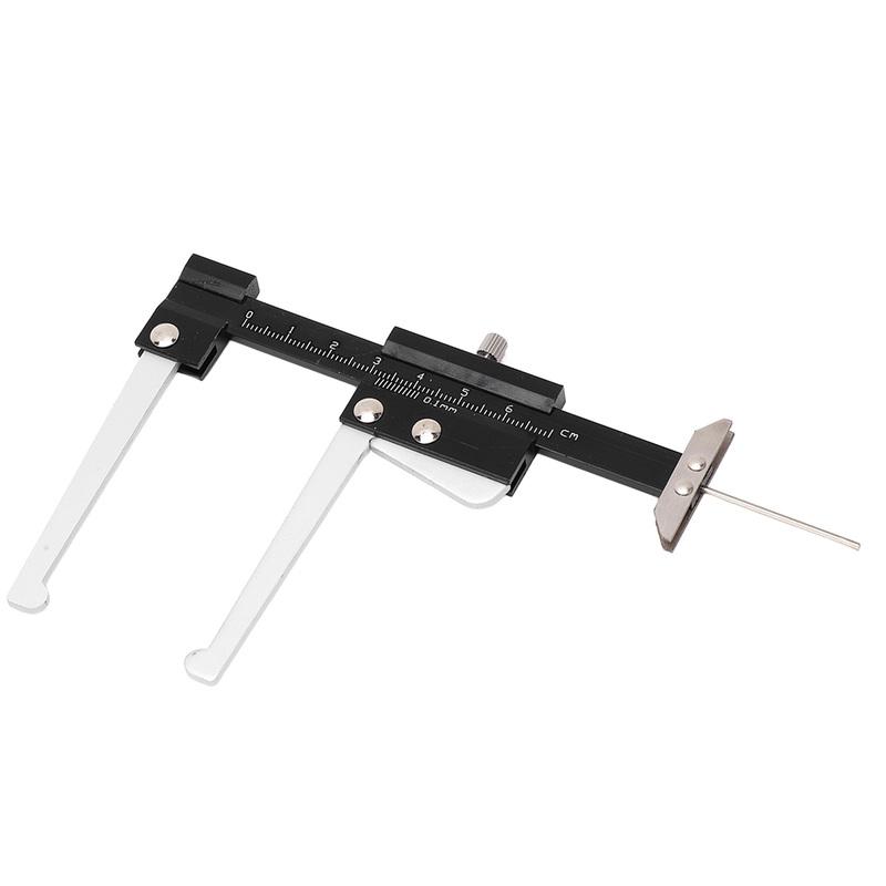 Brake Disc Depth Gauge Caliper 0.1mm Accuracy Metric 0‑60mm Portable Brake Disc Depth Measuring Ruler Compact Auto Repair Tool