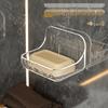 Punch-Free Wall-Mounted Bathroom Storage Shelf for Toiletries and Cosmetics