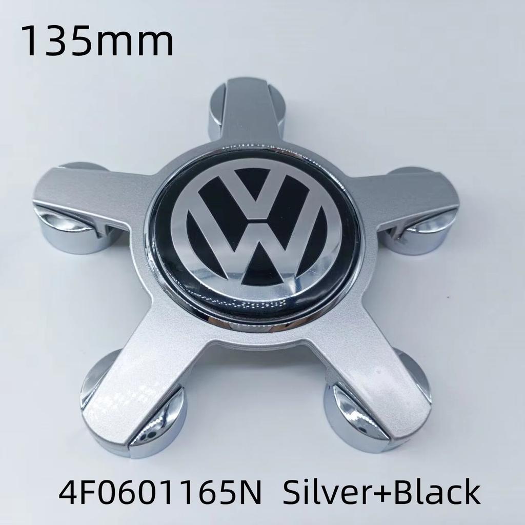 For VOLKSWAGEN VW 4pcs For Volkswagen Golf Polo 135mm 4F0601165N 5Pins Car Wheel Center Caps Rim Hub Cover Hubcap Logo Badge Emb