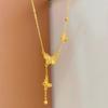 Gold-Plated Butterfly Necklace - Women's Luxury Clavicle Chain Jewelry