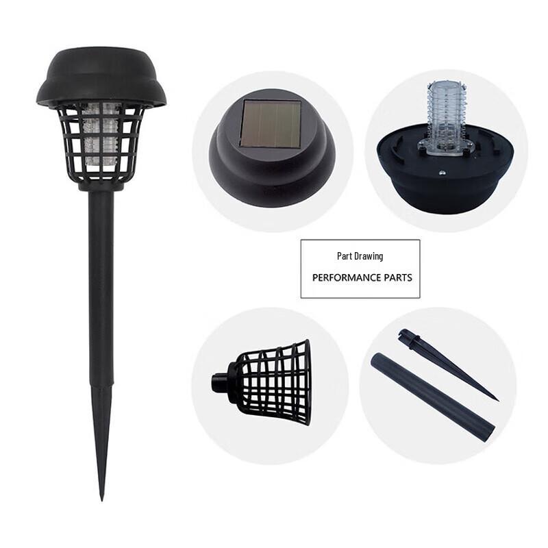 Solar Powered LED Electric Mosquito Killer Lamp