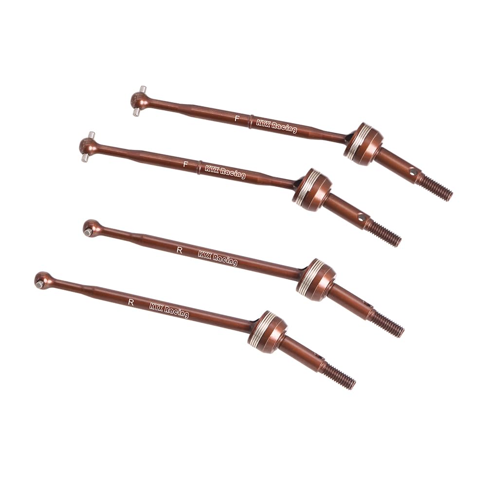 Palumma RC Car Steel CVD Drive Shafts, Front and Rear Drive Shafts, Upgrade Accessories for Tamiya 1/10 Scale Hot Shot II 2024 4WD RC Car