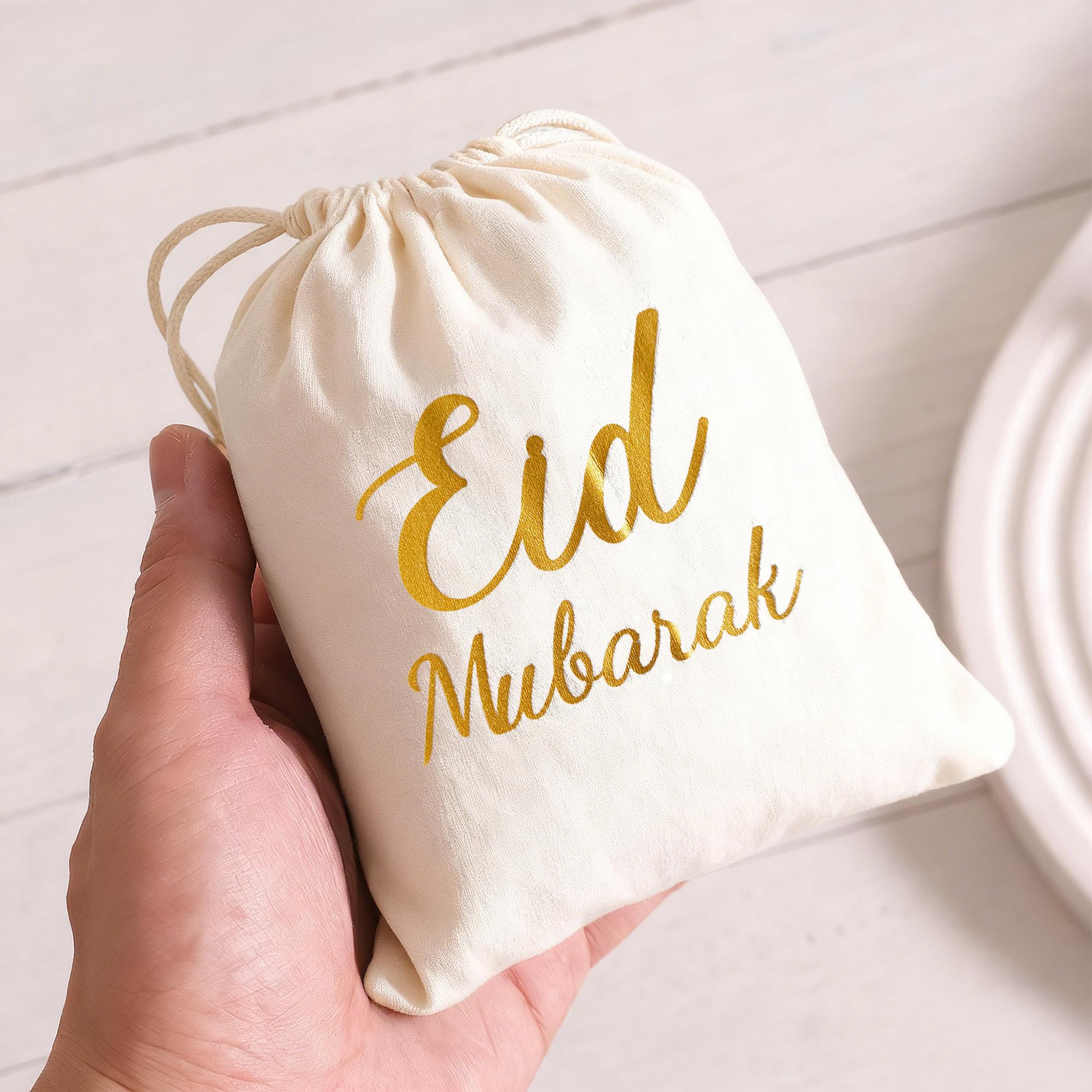 

5pcs/1PC 23*17CM Eid Mubarak Velvet Drawstring Gift Bags Ramadan Decorations Gift Bags Ramadan Kareem Party Drawstring Gift Bags 1PC м ята зелений колір