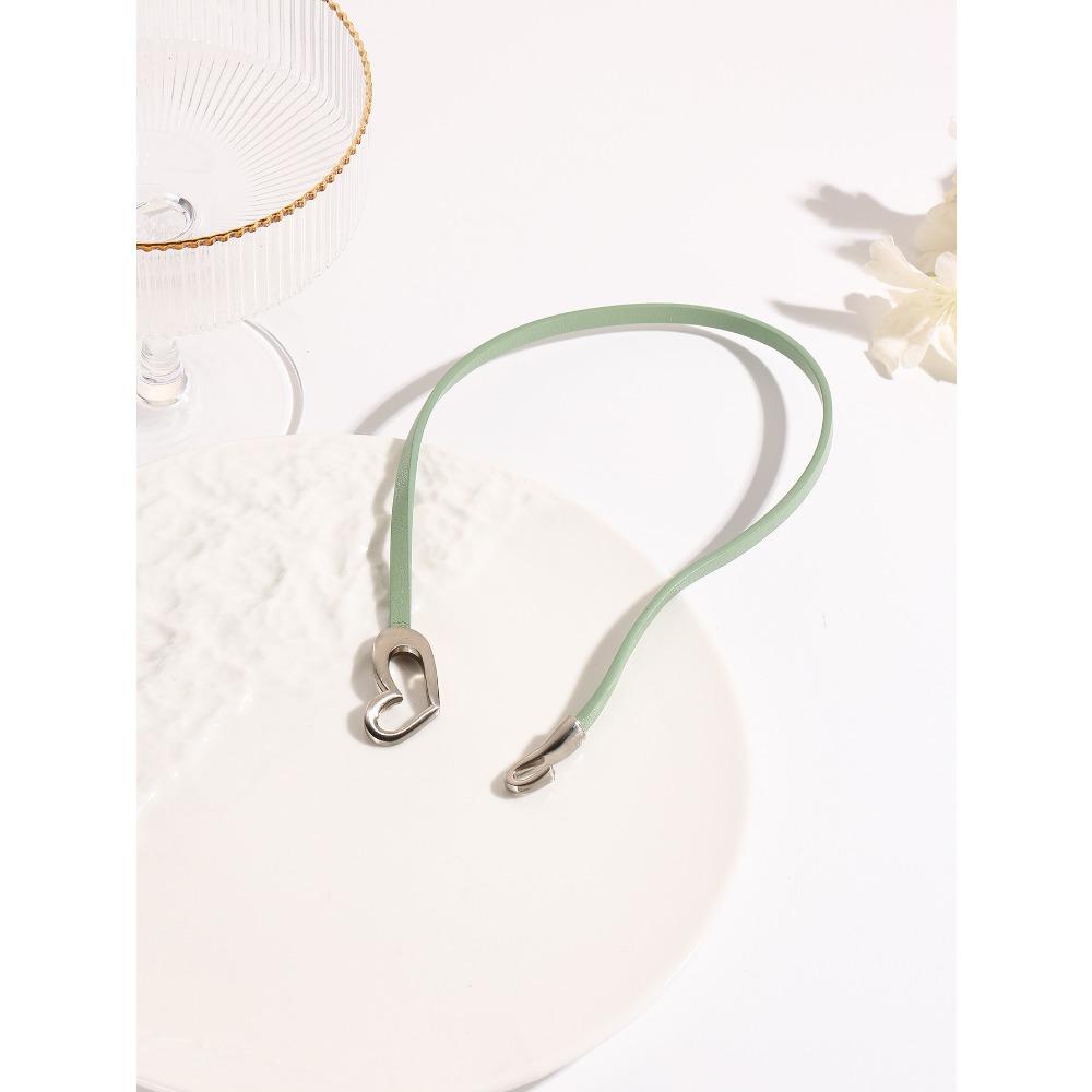 Schicht-Herz-Armband-Set Weiches Leder-Wickelband mit gebürbtem Metallverschluss Einzigartiges Modeaccessoire