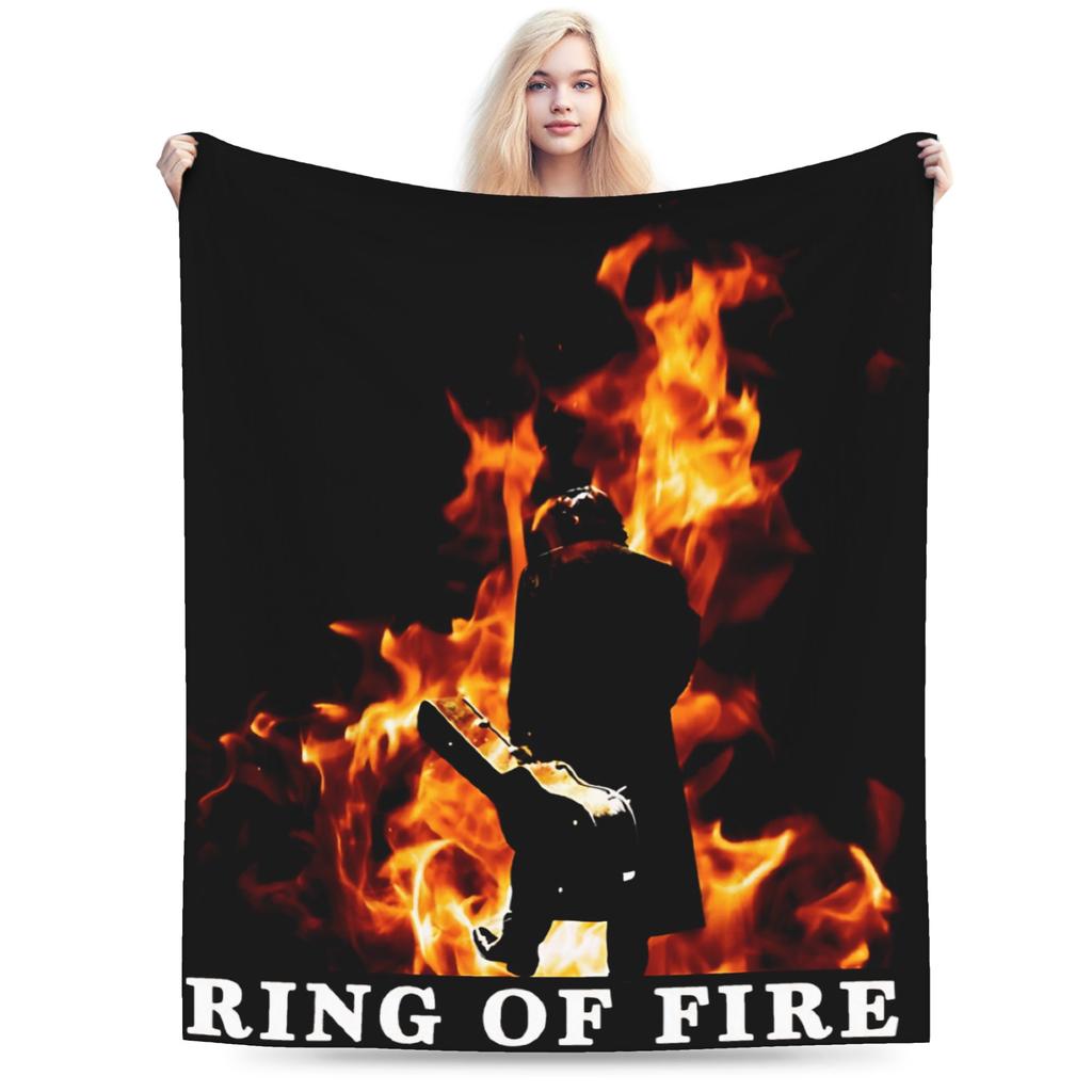 French Singer Johnny Hallyday Rock Star Blanket Quality Warm Soft  Throw Blanket Spring Boy Girl Couch Chair Bedspread