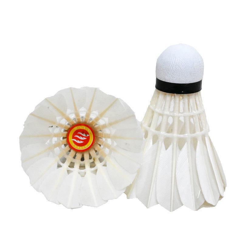 Ao An Kang Red No. 4 Goose Feather Badminton Shuttlecock - Accurate Landing for Official Matches and Training