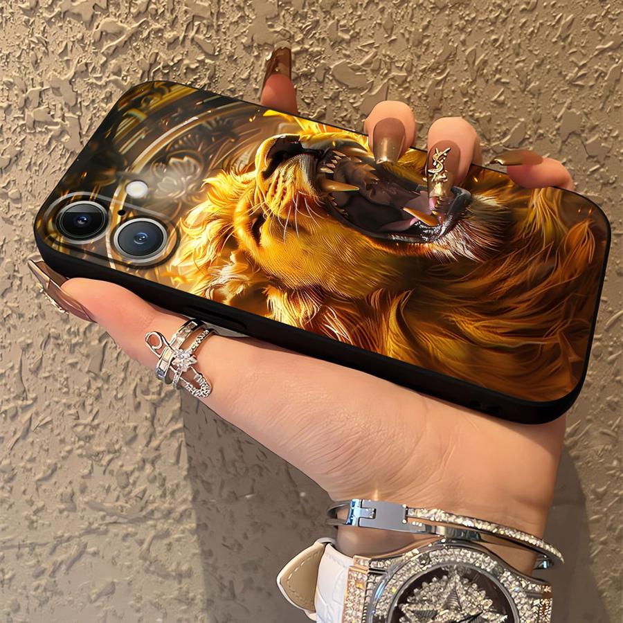 Cool Tiger Lion Case for Apple iPhone 17 Pro Max XR XS MAX 15 Pro 7 8 Air 12 13 16 14 11 Funda Phone Cover