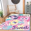 Little Pony (8) Customize your name rug, office chair cushion, home bedroom living room gift.