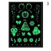1 Set Självlysande Temporär Tatuering Klistermärke Snögubbe Rådjur Arm Kroppskonst Fluorescerande Falska Tatuering Klistermärken God Jul Dekorationer