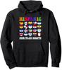 Latino Countries Flags Heart Hispanic Heritage Month Unisex Hooded Sweatshirt