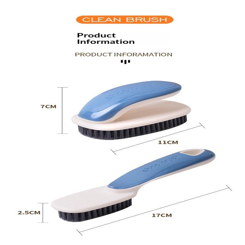 Cleaning Brushes Soft Pp Bristles With Handle Perfect For Shoes Clothes Home Use