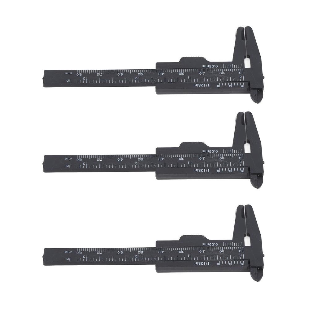 10Pcs 80mm Black Eyebrow Tattoo Measuring Ruler Disposable Microblading Positioning Brow Vernier