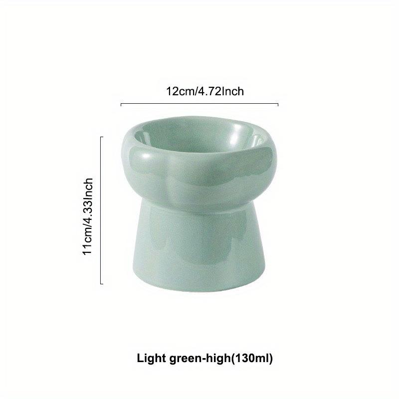 Tigelas de cerâmica para animais de estimação, tigelas de cerâmica com pé alto para gatos, comida para cães, alimentador de água para animais de estimação, pratos para comer, gatos, filhotes, tigela de alimentação elevada