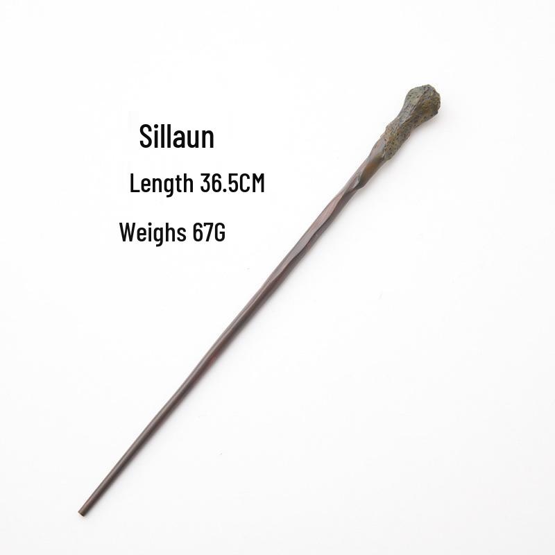 Harry & Hermione Premium Magic Wand Set - Finely Carved Metal Heart Core.