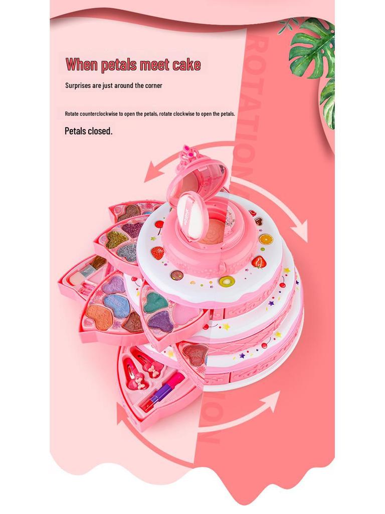 "Princess Makeup Box: Children's Pretend Play Cosmetic Set for Girls – Perfect Gift for Dress-Up"