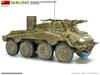 Miniart scale German Heavy Armored Reconnaissance Vehicle Plastic Model Kit MA53001 1/35 Sd.Kfz.234/3 (Stummel)