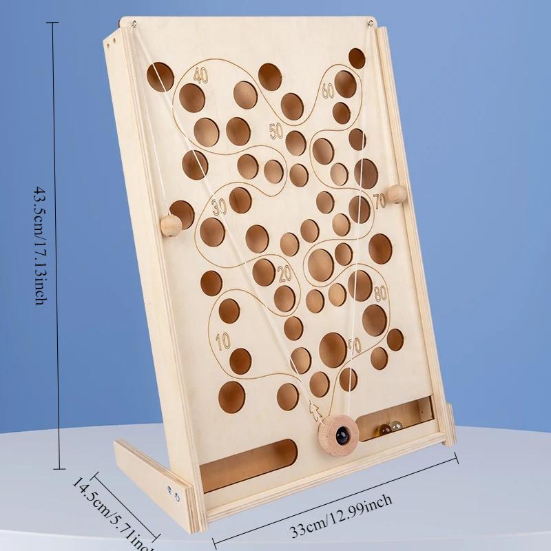 Pirate Marbles Walking Fun Maze Game Children's Hand-eye Coordination Balance Training Wooden Marbles Machine Game Kids Gift