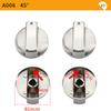 2 pezzi 8mm Lega di alta qualità Materiale Interruttori Rotativi Manopola Rotonda Fornello a Gas Bruciatore Forno Parti per Cucina Maniglie Per Fornello a Gas