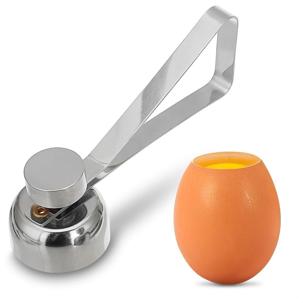 New Stainless Steel Egg Topper Opener Cracker Removal Creative Eggshell Cutter for Boiled Raw Egg Shell Openers Kitchen Gadgets
