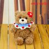 Plüsch-Teddybär-Geschenk mit Rosenblüten für Abschluss- und Weihnachtsfeiern