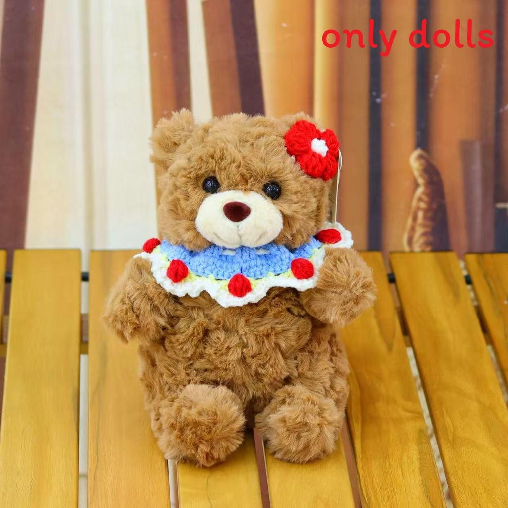 

Plush Teddy Bear Gift With Rose Flowers For Graduation And Christmas Celebrations BrownDoudouBear