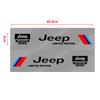 2 pezzi Adesivi Auto 3D Auto Laterale Carrozzeria Sport Adesivo Decalcomanie Accessori Auto per Jeep Compass Accessorio Renegade Wrangler Gladiator Cherokee JL JK