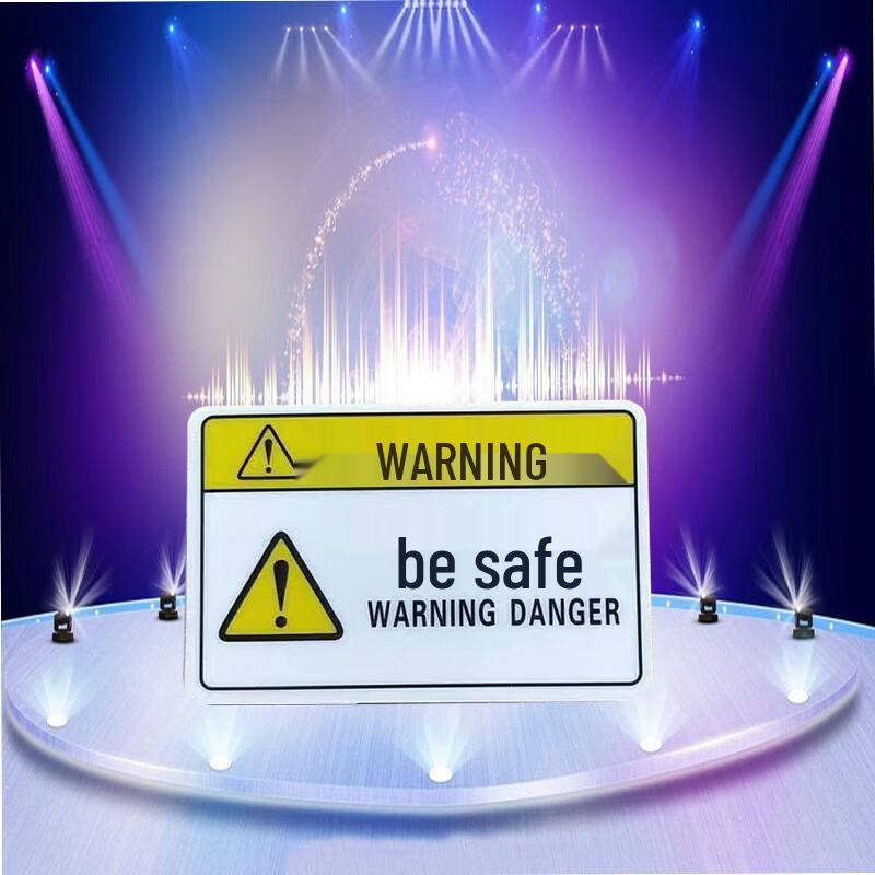 WEZHO PVC Attention Safety Warning Signs